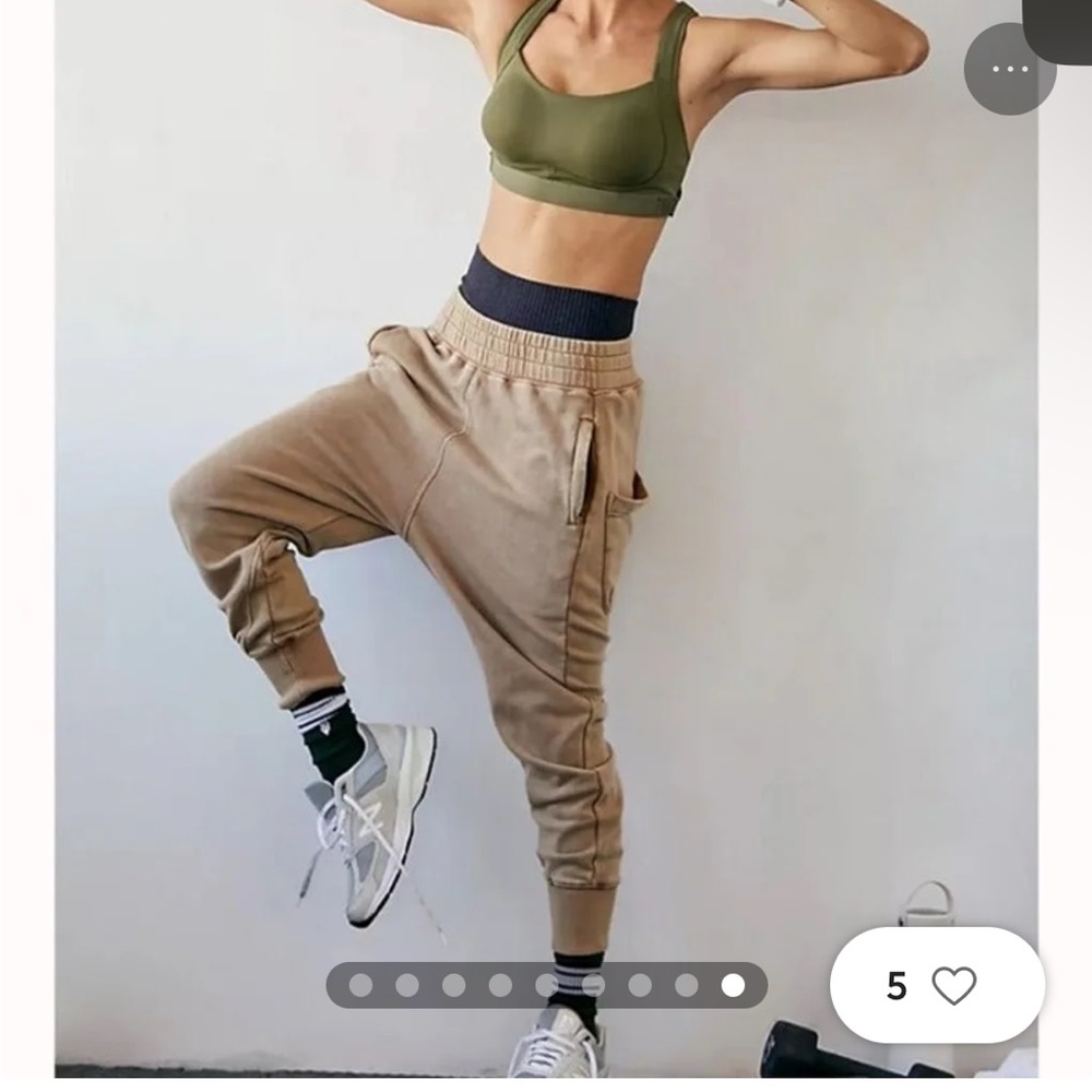 Free People Harem Joggers - Wheat Color
